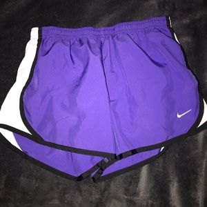 purple nike dri-fit shorts! (size L)